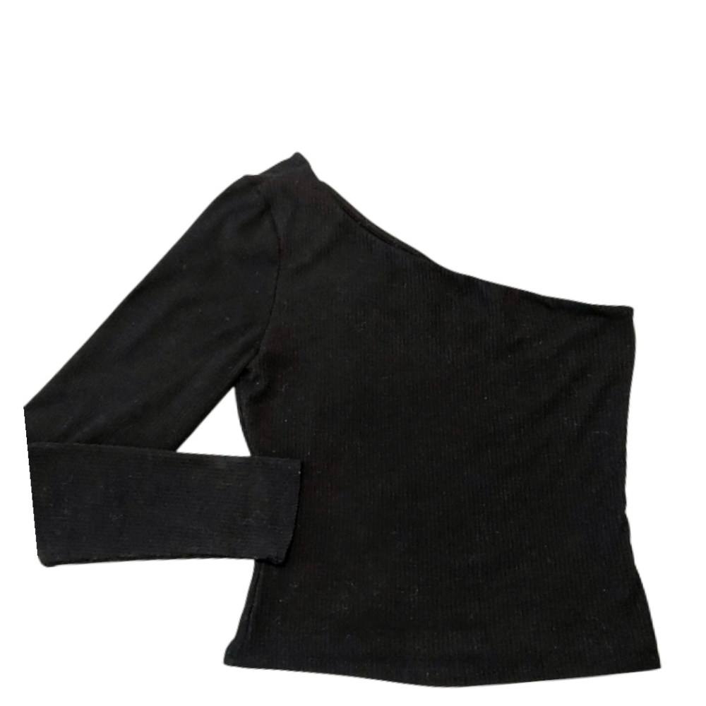Melrose and Market One Long Sleeve Black Top Size S